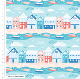 By the Coast Nautical Seaside Beach House Fabric